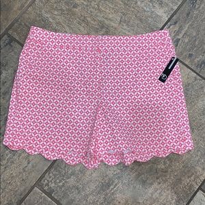 NWT coral scalloped shorts